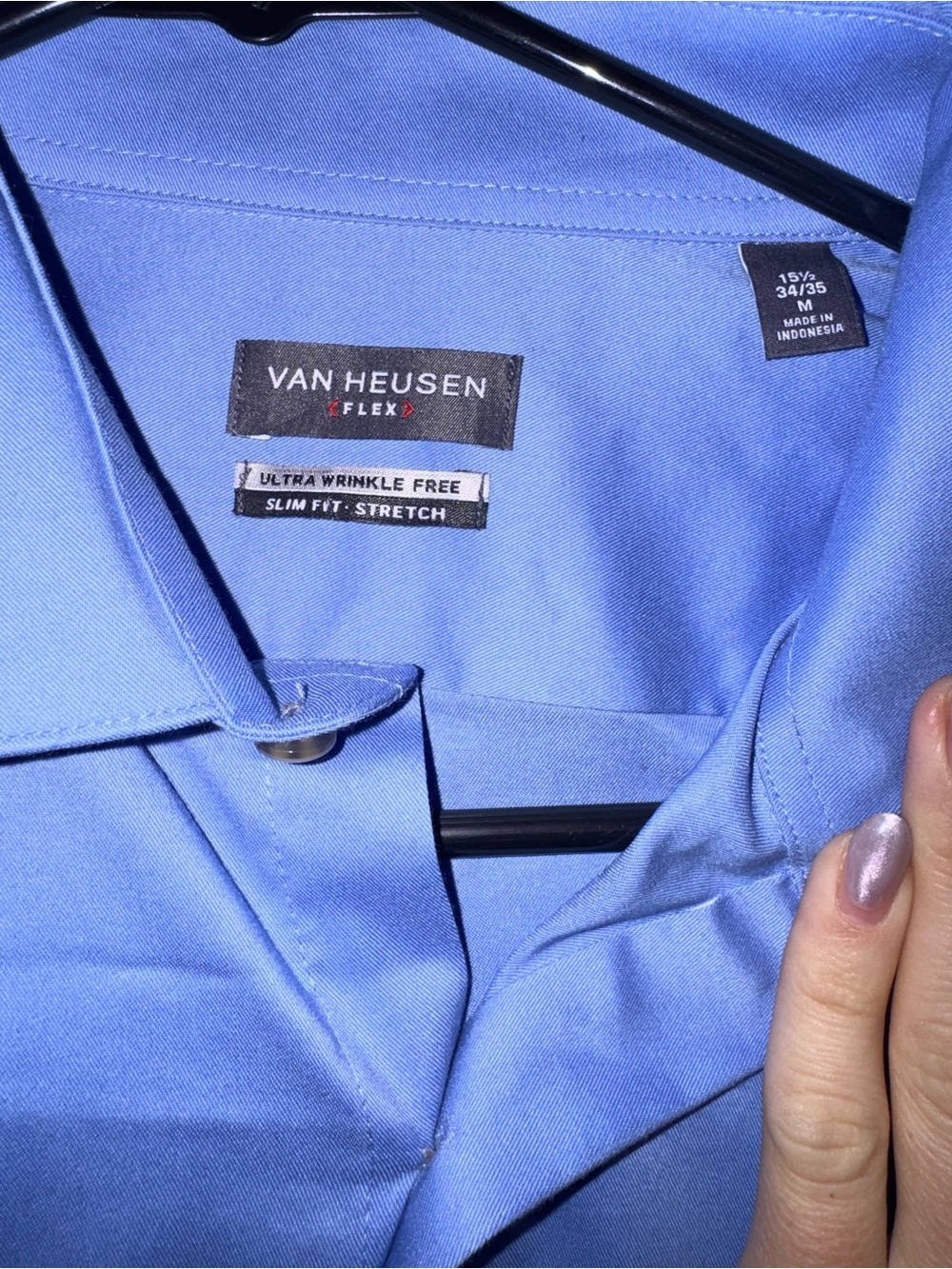 Van Heusen Slim Fit Light Blue Dress Shirt